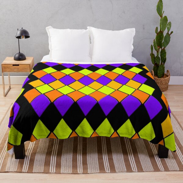 Item preview, Halloween colors diamond pattern  designed and sold by Artistkhg.