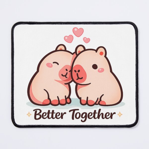 Item preview, Cute Love Capybara Design designed and sold by StyleBloomes.