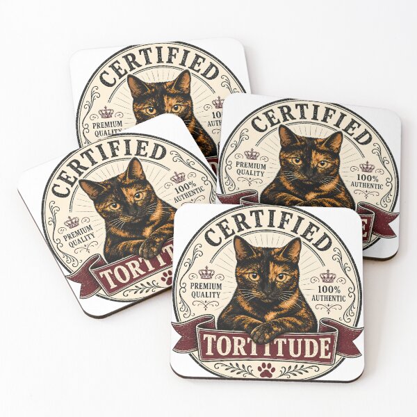 Item preview, Certified Tortitude Funny Premium Tortoiseshell Cat designed and sold by Martin's_Design.