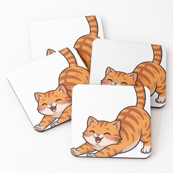 Item preview, Stretching Cat Emoji Icon designed and sold by pumsquare.