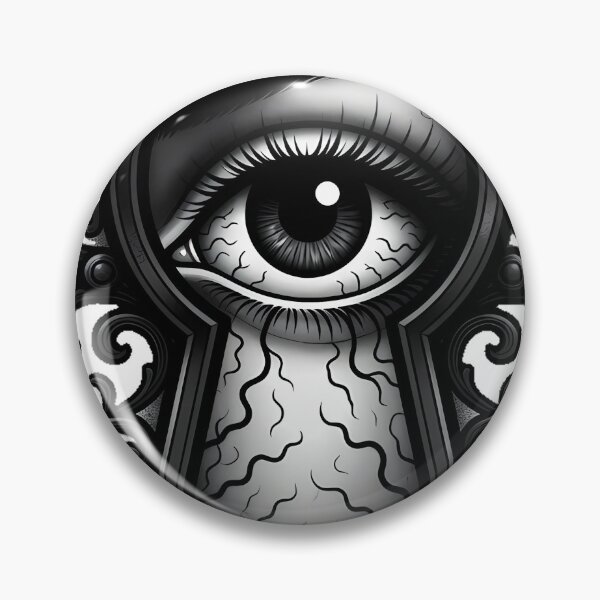 Item preview, Gothic Keyhole Eye Tattoo Flash designed and sold by IllumeInk.