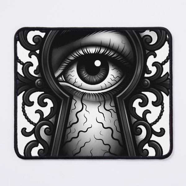 Item preview, Gothic Keyhole Eye Tattoo Flash designed and sold by IllumeInk.