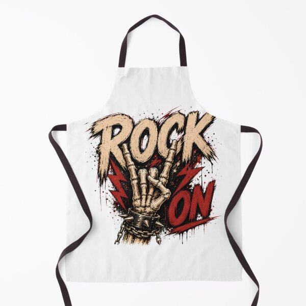 Item preview, Rock On | Vintage Skeleton Hand Rock Music T-Shirt designed and sold by CalmMandala.