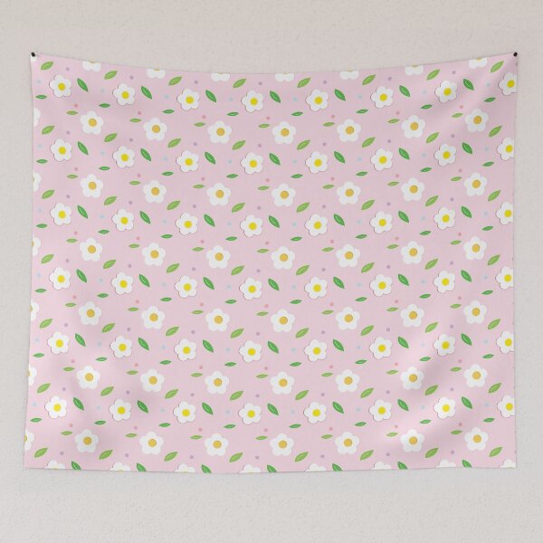 Item preview, Minimal White Flower pattern  designed and sold by FTYCuteDesign.