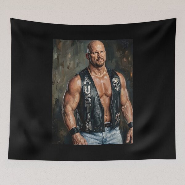 Item preview, Pintura al óleo de Stone Cold Steve Austin designed and sold by maretsad.