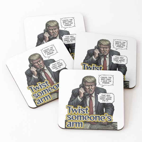 Item preview, Twist Someone's Arm Political Satire -Donald John Trump FIFA World cup- designed and sold by LOVEARTDESIGN.