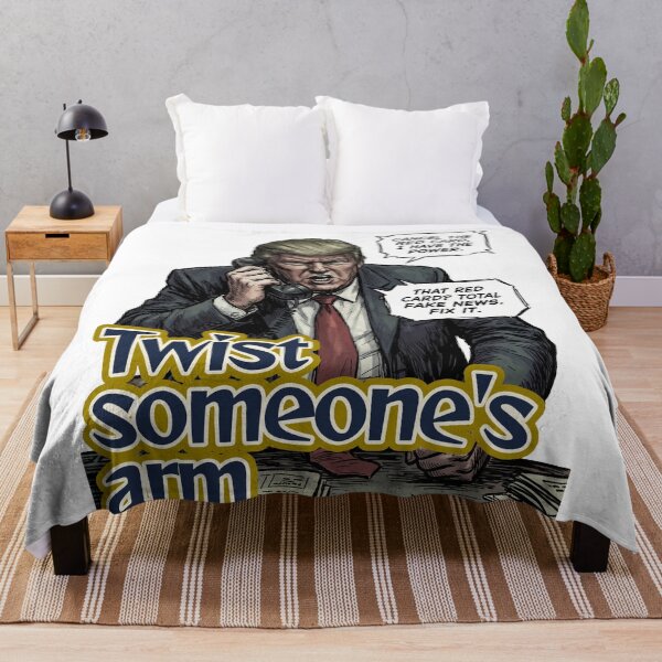 Item preview, Twist Someone's Arm Political Satire -Donald John Trump FIFA World cup- designed and sold by LOVEARTDESIGN.