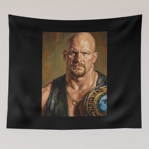 Item preview, Stone Cold Steve Austin Oil Painting designed and sold by maretsad.
