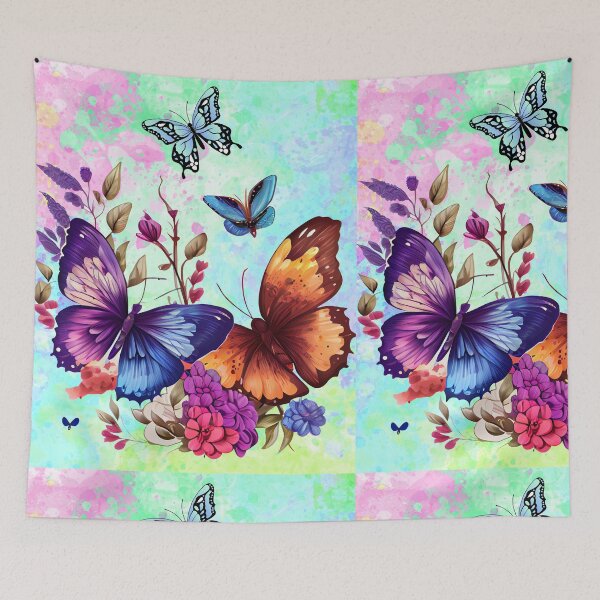 Item preview, Spring Butterfly Wildflower Meadow designed and sold by Black Signal.