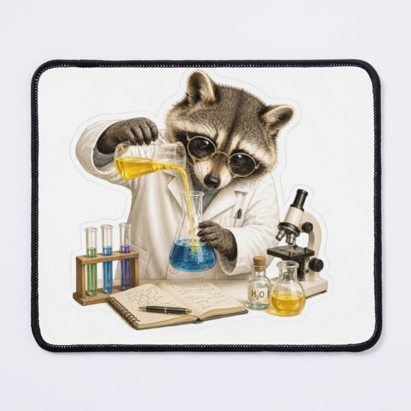 Item preview, Curious Raccoon Science Lab designed and sold by Snurly.