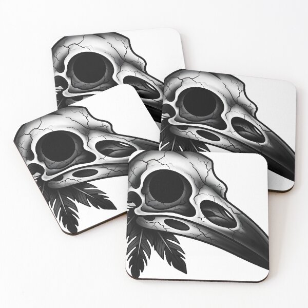 Item preview, Raven Skull Tattoo Flash designed and sold by IllumeInk.