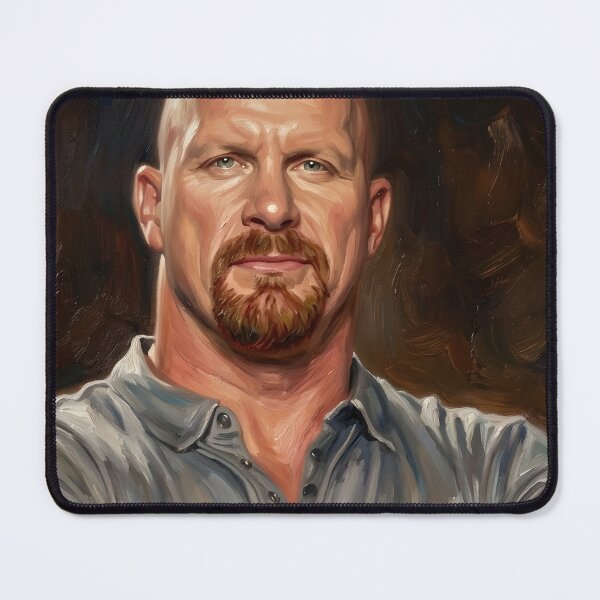 Aperçu de l'œuvre Peinture à l'huile de Stone Cold Steve Austin créée et vendue par maretsad.