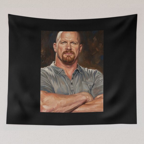 Item preview, Pintura al óleo de Stone Cold Steve Austin designed and sold by maretsad.