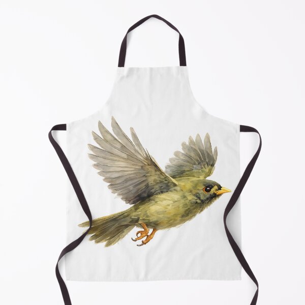Artikelvorschau, Bell Miner in Flight — Watercolour Bird Art entworfen und verkauft von Jaruart.