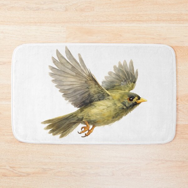 Item preview, Bell Miner in Flight — Watercolour Bird Art designed and sold by Jaruart.