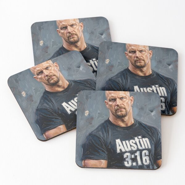 Item preview, Stone Cold Steve Austin Oil Painting designed and sold by maretsad.