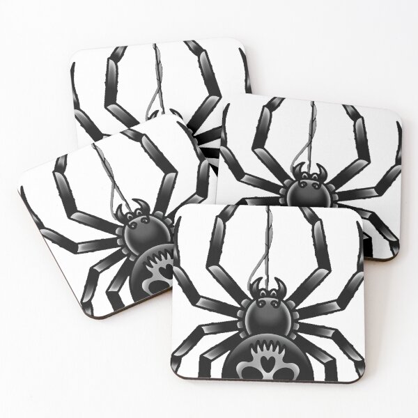 Item preview, Hanging Spider Tattoo Flash designed and sold by IllumeInk.