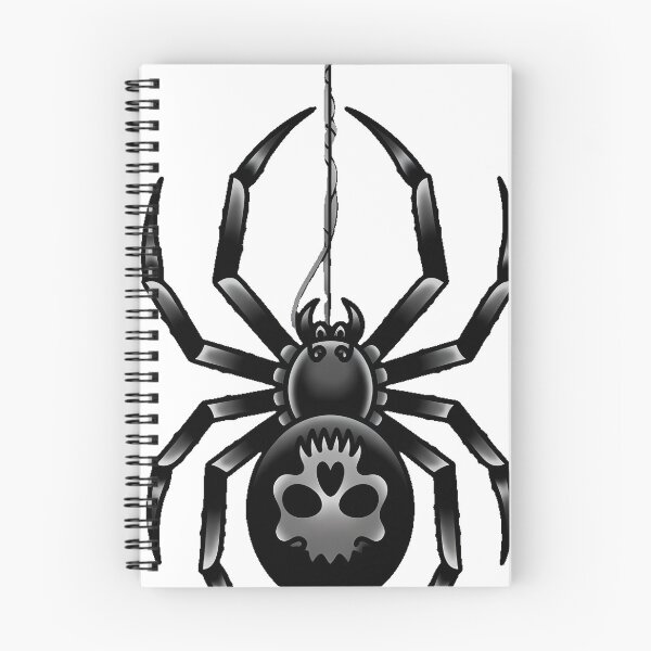 Item preview, Hanging Spider Tattoo Flash designed and sold by IllumeInk.