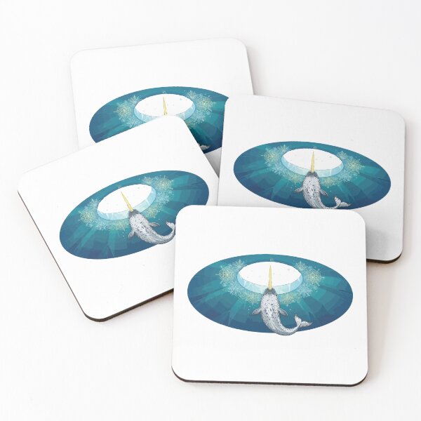 Item preview, Magical Narwhal Glowing Tusk Frost Circle designed and sold by Arc2020.