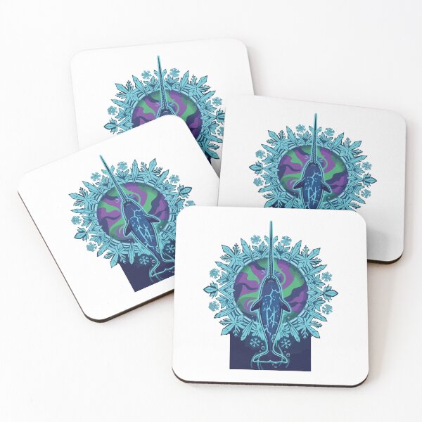Item preview, Glowing Narwhal Deep Ocean Frost Circle designed and sold by Arc2020.