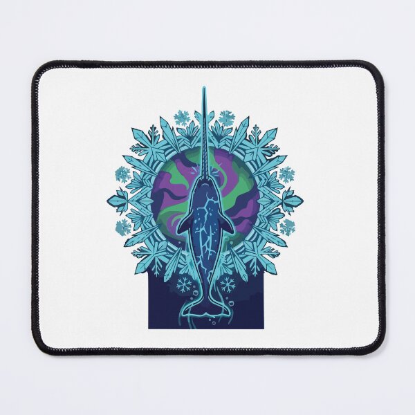 Item preview, Glowing Narwhal Deep Ocean Frost Circle designed and sold by Arc2020.