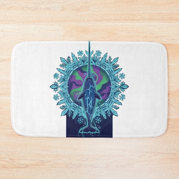 Item preview, Glowing Narwhal Deep Ocean Frost Circle designed and sold by Arc2020.