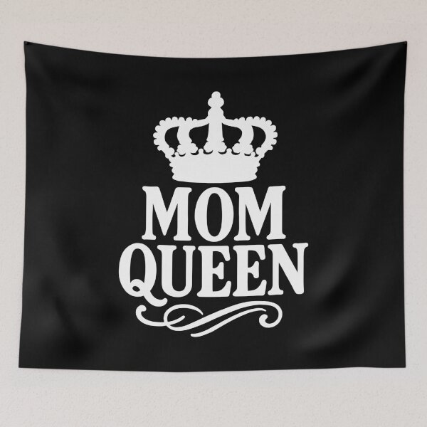 Artikelvorschau, Mom Queen – Vintage Krone Statement Design entworfen und verkauft von Pineapple-Tree.