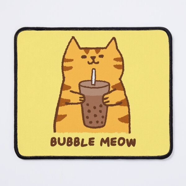 Item preview, Bubble Tea Cat Kawaii Orange Tabby Illustration For Boba Addicts designed and sold by roarsomethings.