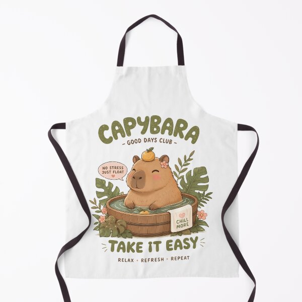 Artikelvorschau, Capybara, niedliches Kawaii-Spa-Entspannung entworfen und verkauft von Sixtinebzh.