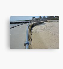 CURVED BOARDWALK Metal Print