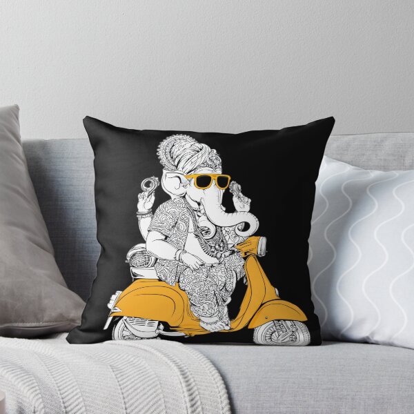 Item preview, Cool Vintage Orange Scooter Elephant Rider Pop Art designed and sold by PANNARUK THAILAND.