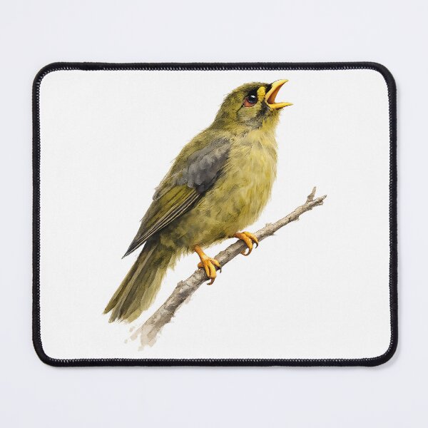 Item preview, Bell Miner (Bellbird) Watercolour Painting designed and sold by Jaruart.