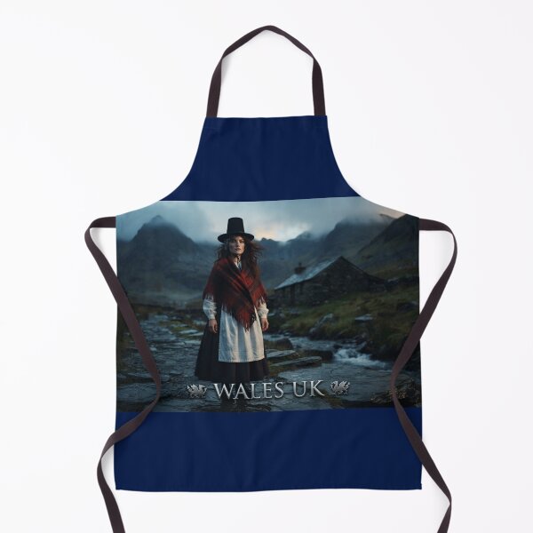 Item preview, Traditional Welsh Costume: with the iconic high-crowned "chimney pot" ~ THE HERITAGE COLLECTION designed and sold by globetrottergfx.