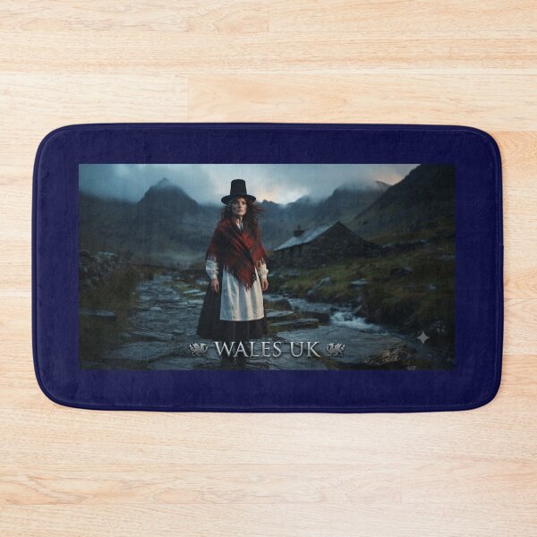 Item preview,  Traditional Welsh Costume: with the iconic high-crowned "chimney pot" ~ THE HERITAGE COLLECTION designed and sold by globetrottergfx.