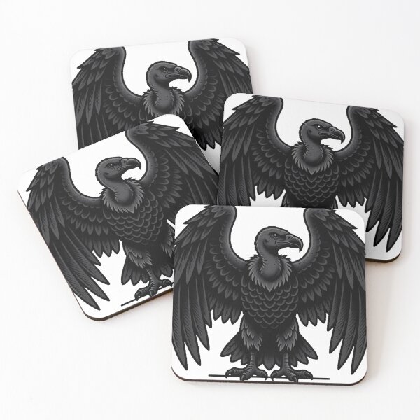 Item preview, Vulture with Spread Wings Tattoo Flash designed and sold by IllumeInk.