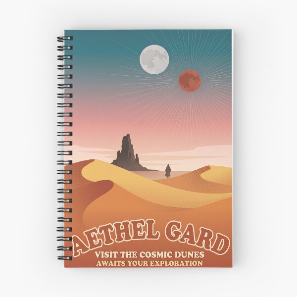 Item preview, Aethel Gard Cosmic Desert Travel Poster designed and sold by EliasMan.