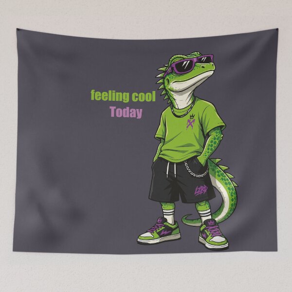 Item preview, Urban Streetwear Lizard Mascot Feeling Cool Today designed and sold by AbderraimArt.