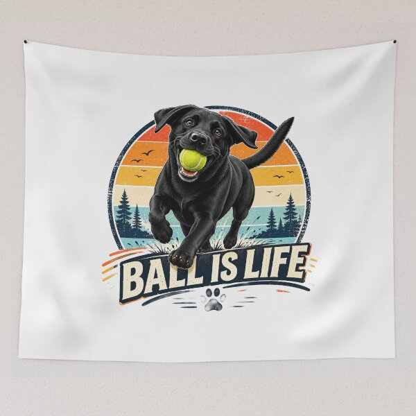 Item preview, Ball is life| Funny Labrador Retriever T-Shirt designed and sold by Goodthingstree.