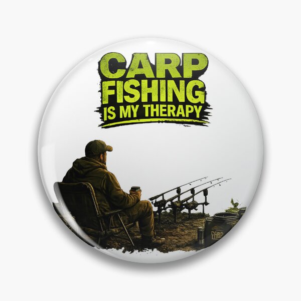 Item preview, Carp Fishing Is My Therapy Funny Angler Design designed and sold by Fishing iq.