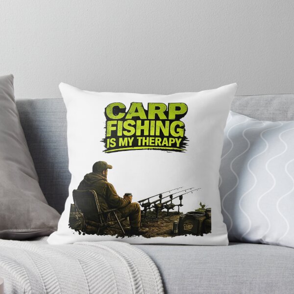 Item preview, Carp Fishing Is My Therapy Funny Angler Design designed and sold by Fishing iq.