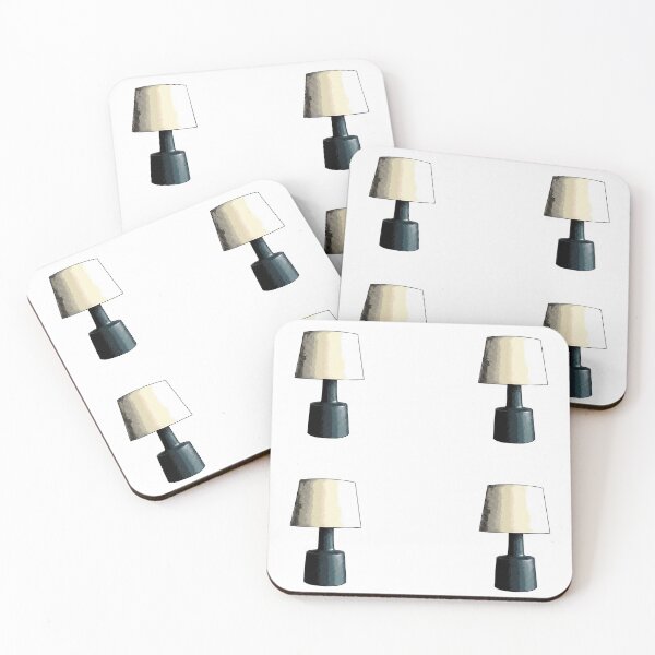 Item preview, Retro Halftone Navy Table Lamp Illustration designed and sold by KaleChub.