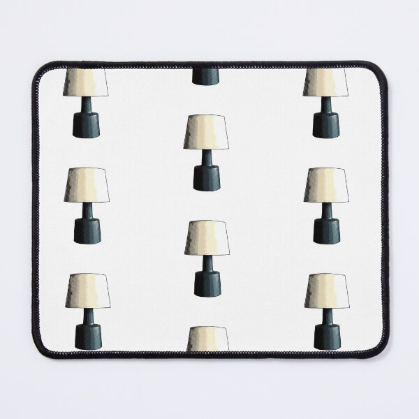 Item preview, Retro Halftone Navy Table Lamp Illustration designed and sold by KaleChub.