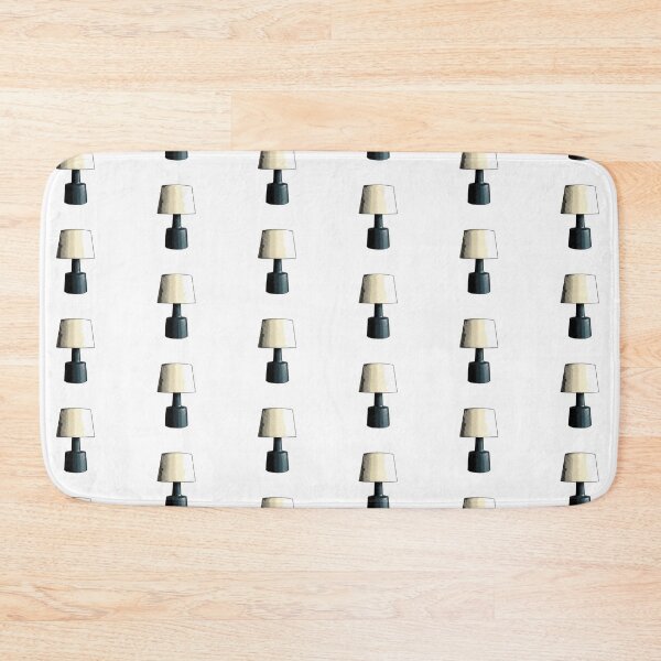 Item preview, Retro Halftone Navy Table Lamp Illustration designed and sold by KaleChub.