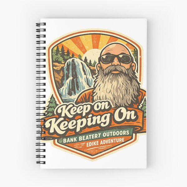 Item preview, Keep on Keeping on – Bank Beaterz Outdoors Adventure Badge designed and sold by BankBeaterz.