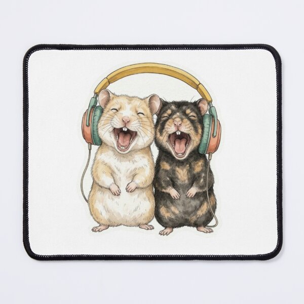 Item preview, Happy Hamster Music Duo designed and sold by Snurly.