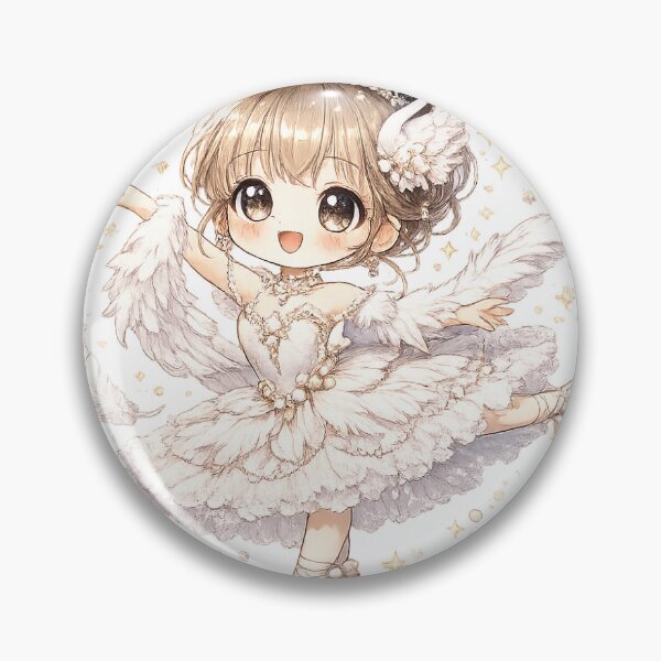 Item preview, Cute Swan Ballet Doll Kawaii Sticker designed and sold by blossomfun.