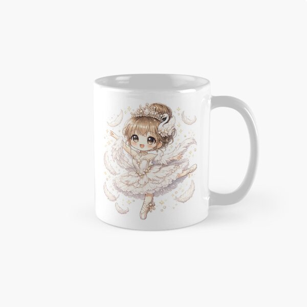 Item preview, Cute Swan Ballet Doll Kawaii Sticker designed and sold by blossomfun.