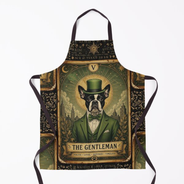 Item preview, The Gentleman – Boston Terrier Tarot | Vintage Royal Dog Illustration designed and sold by Bossie Brand Apparel .