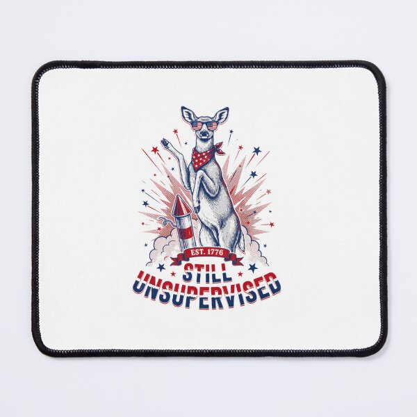 Item preview, Still Unsupervised Patriotic Deer Rocket Est 1776 Tee designed and sold by DarylWelsh2024.