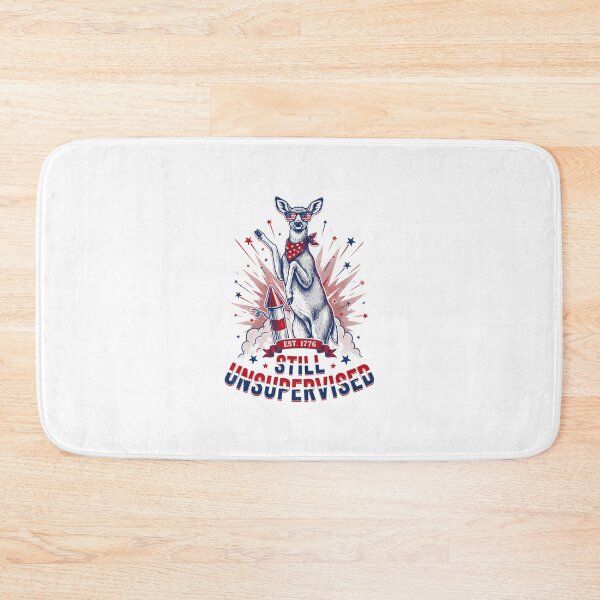 Item preview, Still Unsupervised Patriotic Deer Rocket Est 1776 Tee designed and sold by DarylWelsh2024.